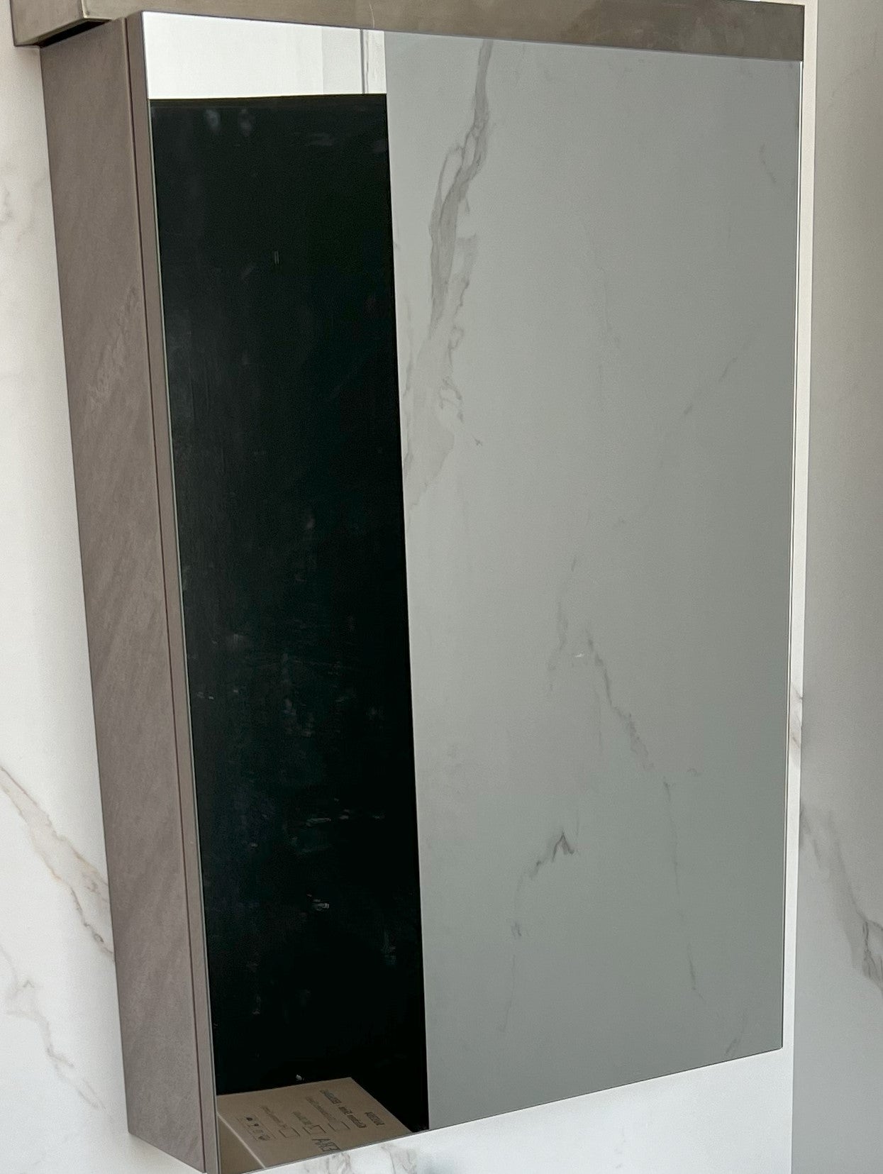 Esfera 50cm Mirror Cabinet (Sand Beige)