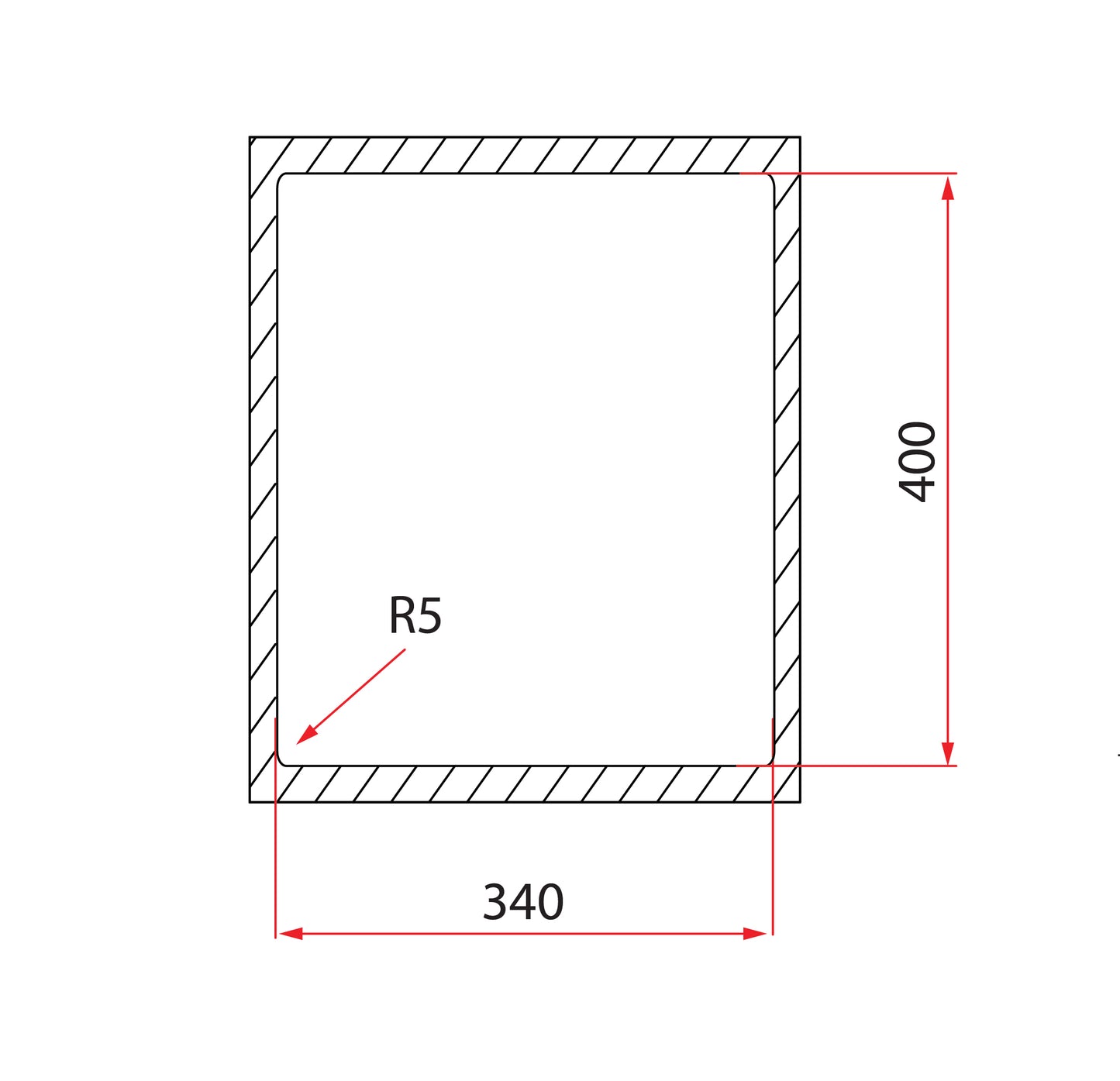 Rubine MEQ 810-38U (38CM) Undermount Kitchen Sink