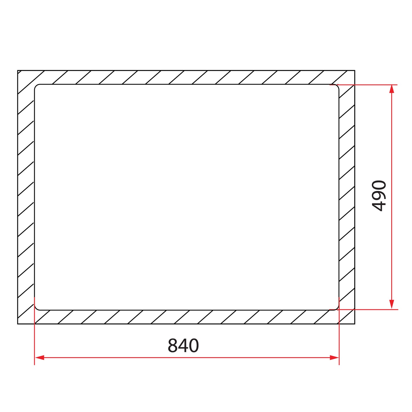 Rubine MEQ 860-86 (86CM) Top Mount Kitchen Sink