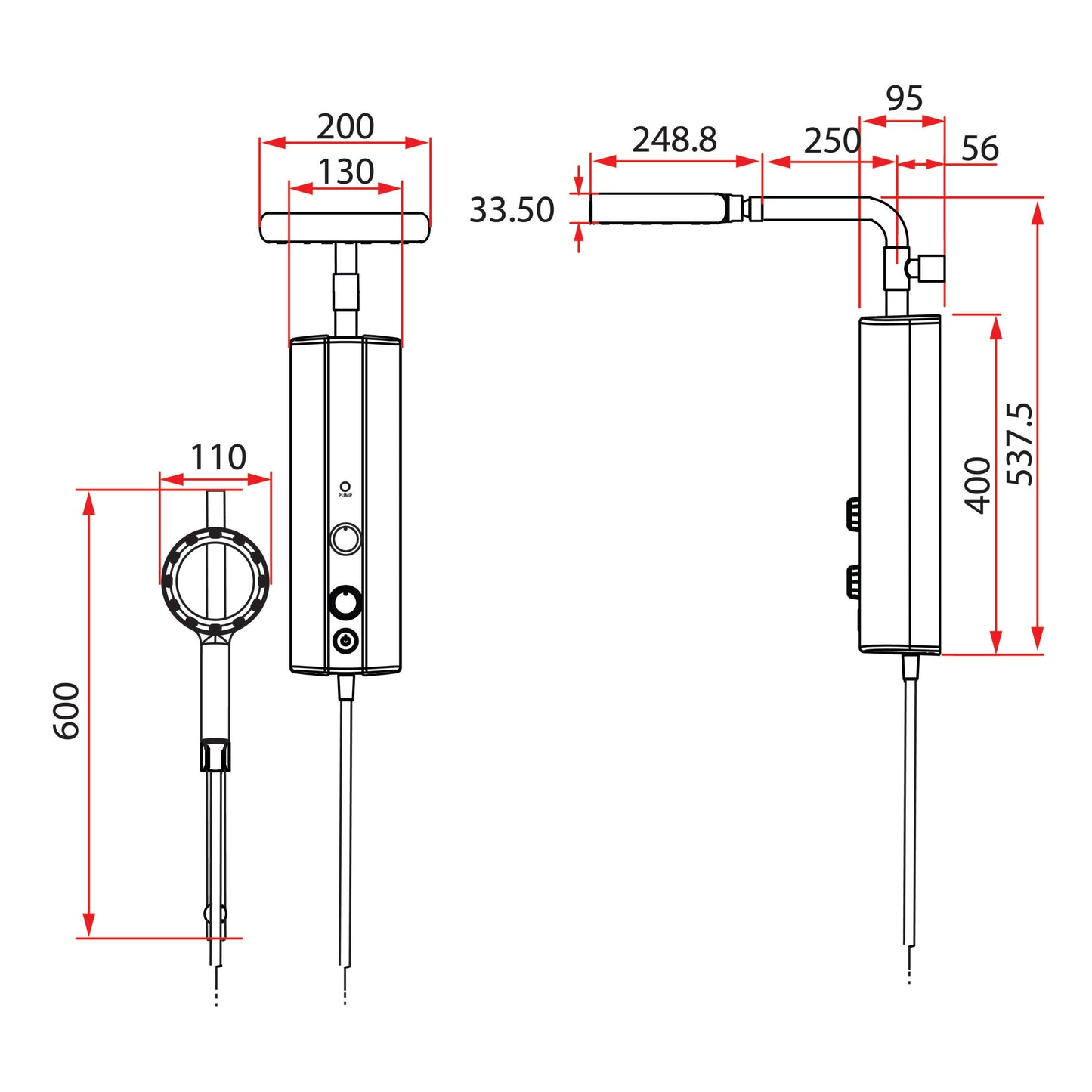 Rubine P10 Series Instant Heater