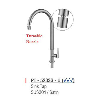 ZAFFIRO PT-523SS-U KITCHEN TAP