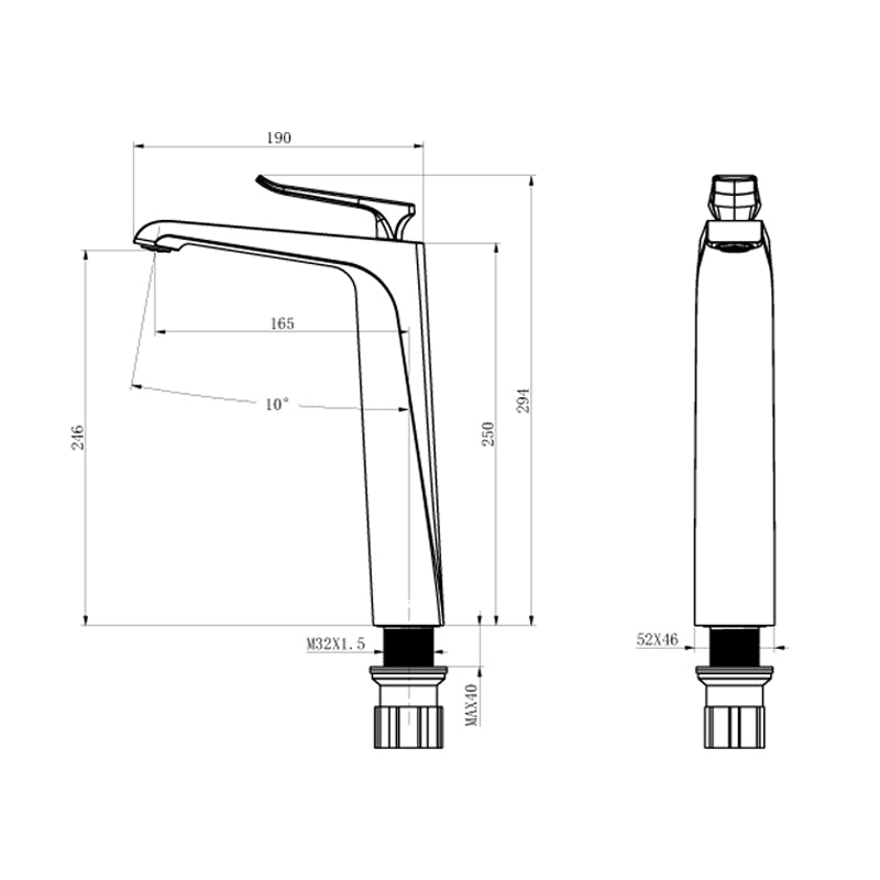 AALTO 2701B TALL MIXER TAP