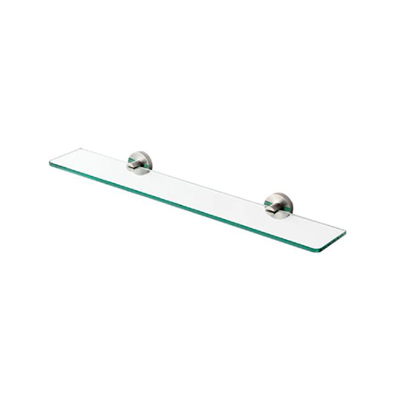 Aalto Brushed Steel Glass Shelf (60cm)