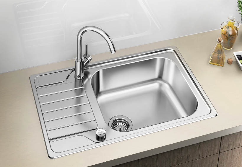 Blanco Dinas XL 6S Compact (1B+1D) SUS304 Top Mount Kitchen Sink