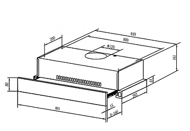 Teka TLR2 92 BK Slimline Hood