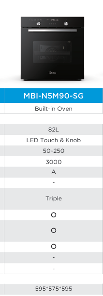 Midea 82L Built-in Oven