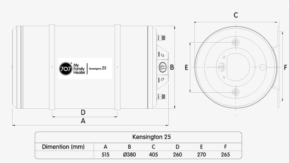 707 KENGSINTON STORAGE HEATER