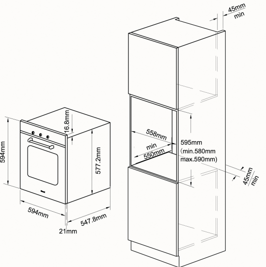 RINNAI RO-E6208TA-EM OVEN (70L)