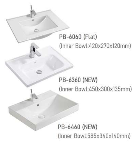 ZAFFIRO PHT-8260A-60-C BASIN CABINET (62CM)
