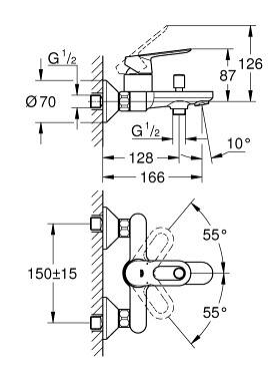 Grohe 23603000 Bauloop Shower Mixer
