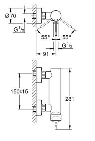 Grohe 33636GN1 Essence Shower Mixer