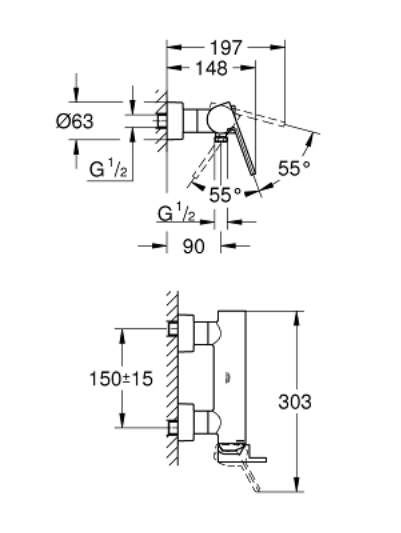 Grohe 33577003 Plus Shower Mixer