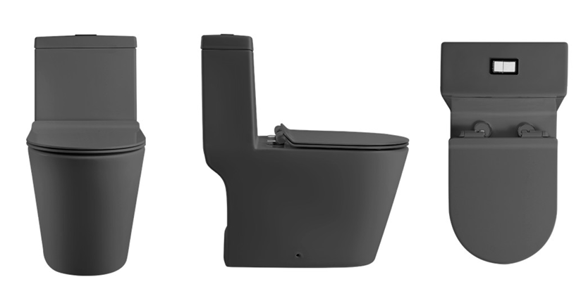 Magnum M935 Gray One-Piece Toilet Bowl (Tornado Flush)