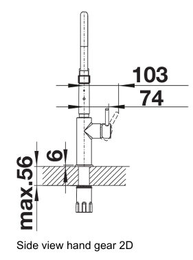 Blanco Catris-S Flexo Chrome Sink Mixer