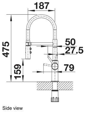 Blanco Catris-S Flexo Chrome Sink Mixer