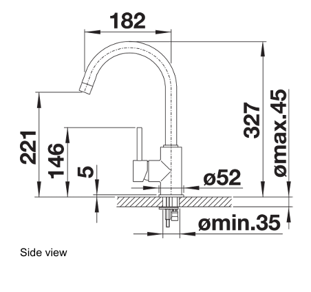 Blanco Mida Chrome Sink Mixer
