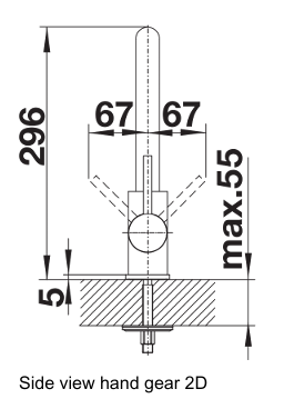 Blanco Mila-S Chrome Pull Out Sink Mixer