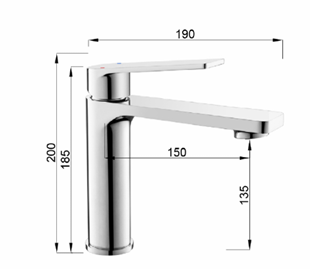 Nexus NF-41001 Chrome Mixer Tap