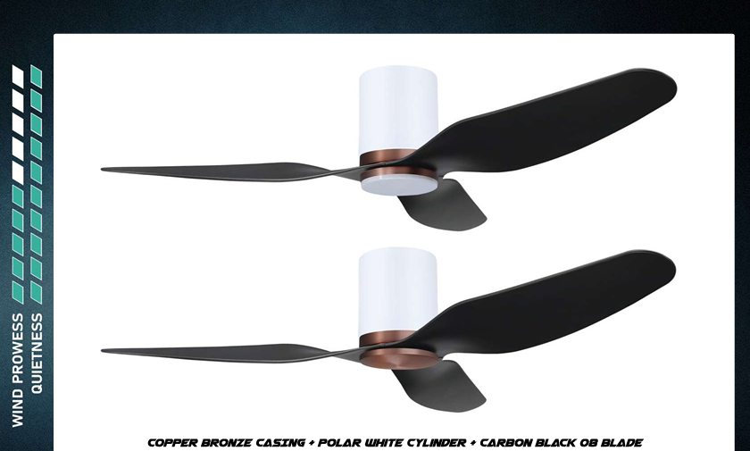 PO Gust Vspec IV 34"/ 44" Ceiling Fan