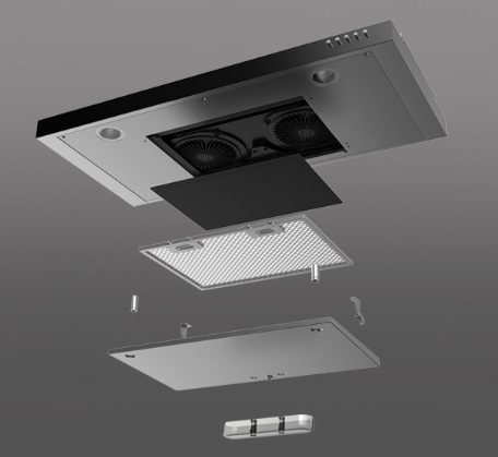 Tecno Slim Line Hood with DYNA-X Motor