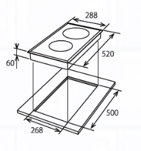 Fujioh FH-ID5125 30cm 2 Zone Induction Hob With Touch Control