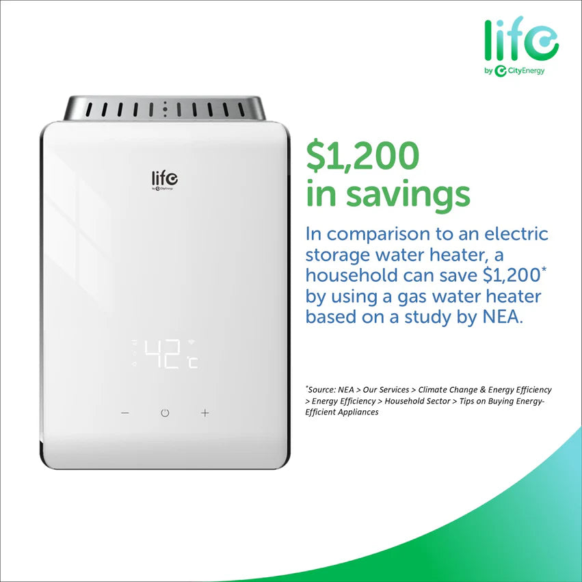 Life by City Energy L10WFE - Cool Green Gas Heater