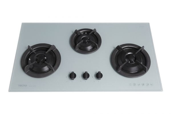 Tecno 3-Burner 86cm Tempered Glass Cooker Hob