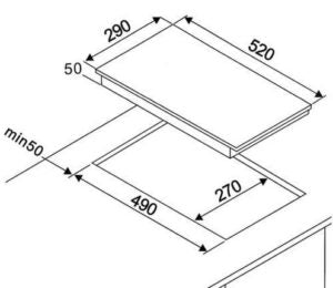 Tecno 30cm Vitro-ceramic Cooker Hob