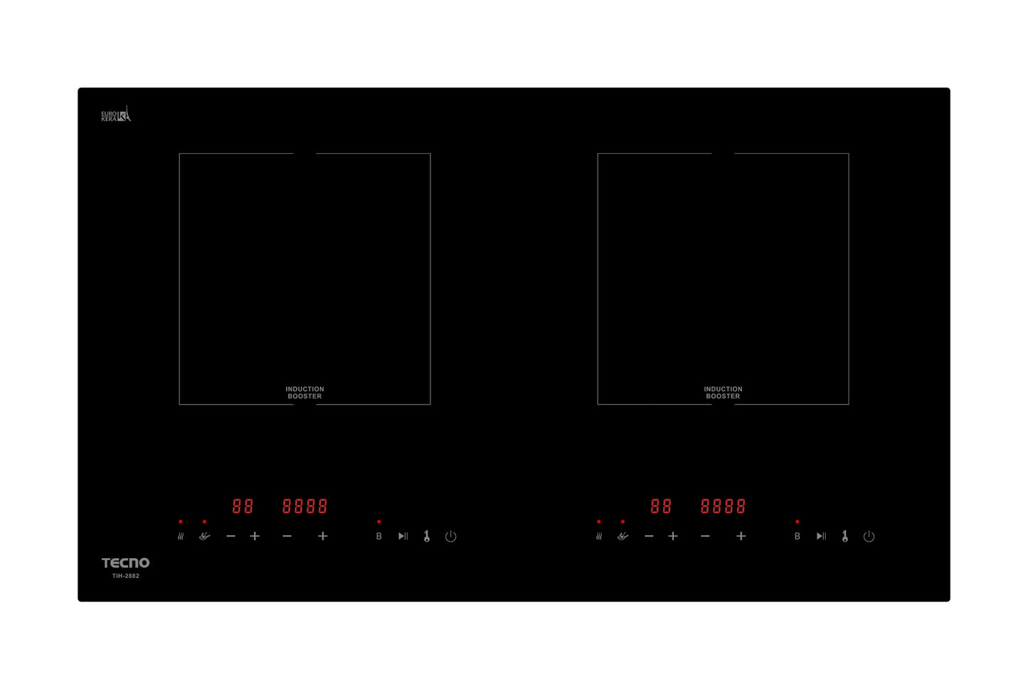 Tecno 73cm 2-Burner Built-In Induction Cooker Hob