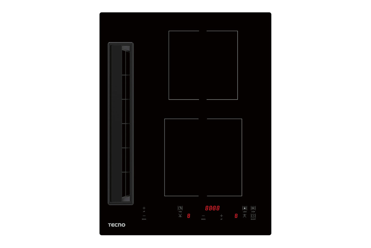 Tecno 40cm Induction Hob with Integrated Plasma Hood