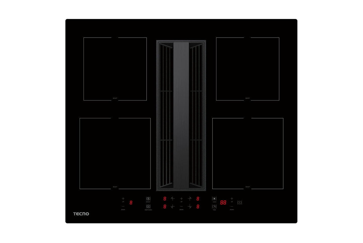 Tecno 60cm Induction Hob with Integrated Plasma Hood