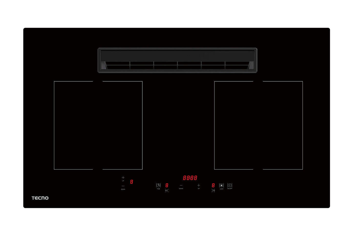 Tecno 73cm Induction Hob with Integrated Plasma Hood