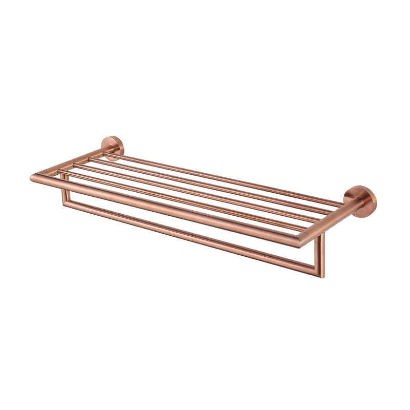 Aalto Matte Rose Gold Towel Rack (64cm)