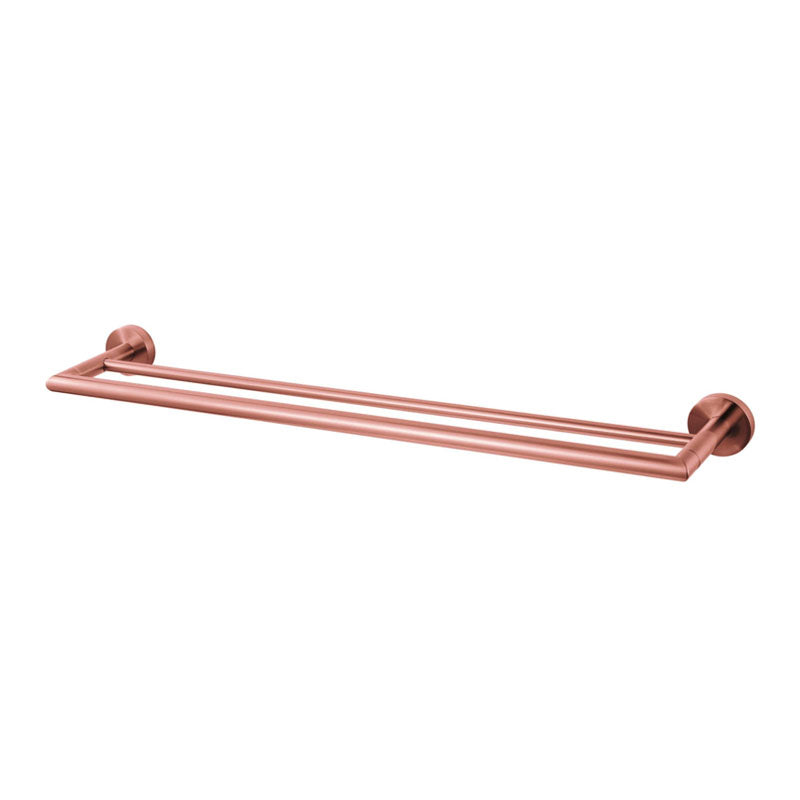 Aalto Matte Rose Gold Double Towel Bar (64cm)