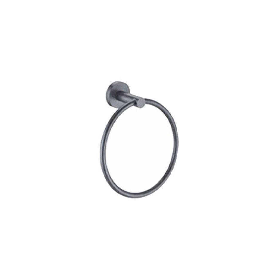 Vera Gun Metal Towel Ring