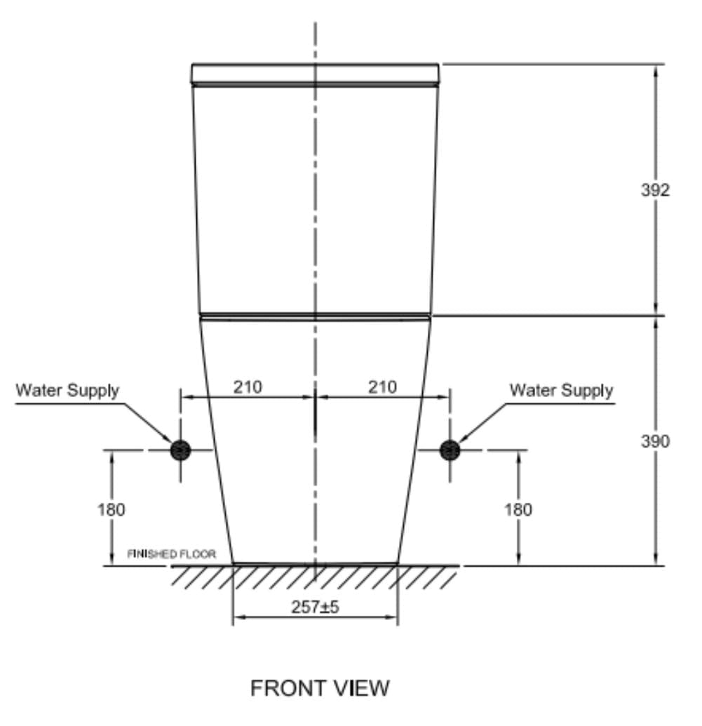 American Standard CL 24075 Compact Codie Close Coupled Toilet