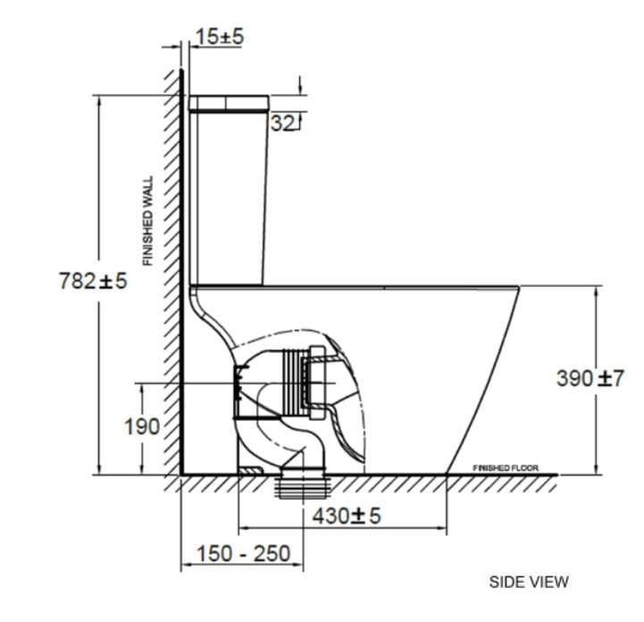 American Standard CL 24075 Compact Codie Close Coupled Toilet