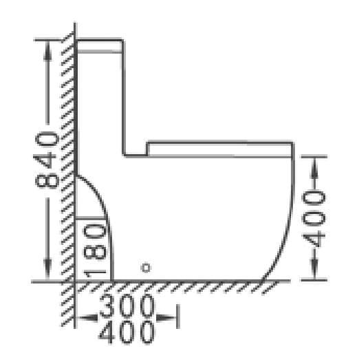 Vera A032T One-Piece Toilet Bowl (Tornado Flush)