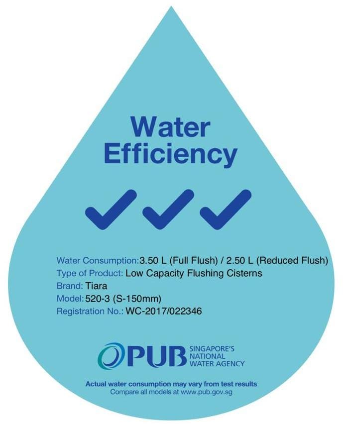 Tiara WC-520 One-Piece Toilet Bowl (Rimless Flush)