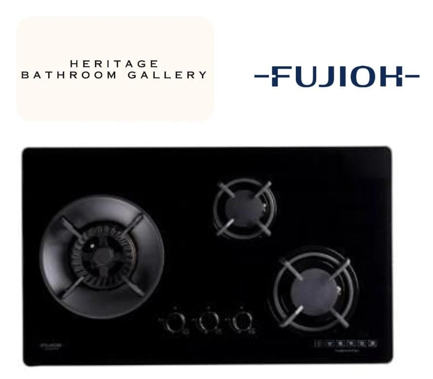 Fujioh FH-GS5035 SVGL 3 Burner Gas Hob (Black Glass)