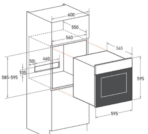 Mayer MMD08R 60cm Built-In Oven with Smoke Ventilation System