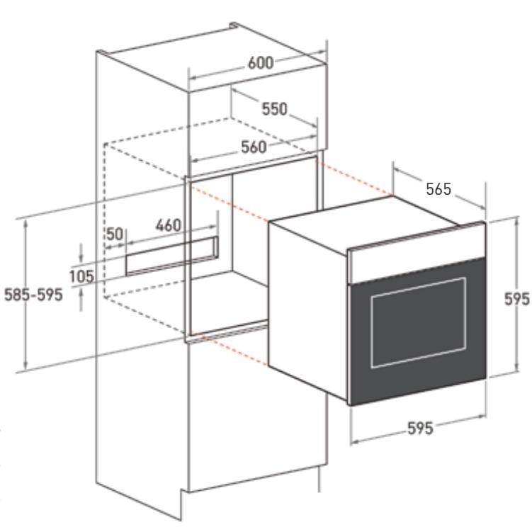 Mayer MMDO15P 75L Built-In Oven