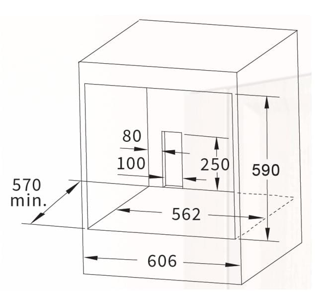 Fujioh FV-EL61GL 70L Built-In Oven With Enamel Coating