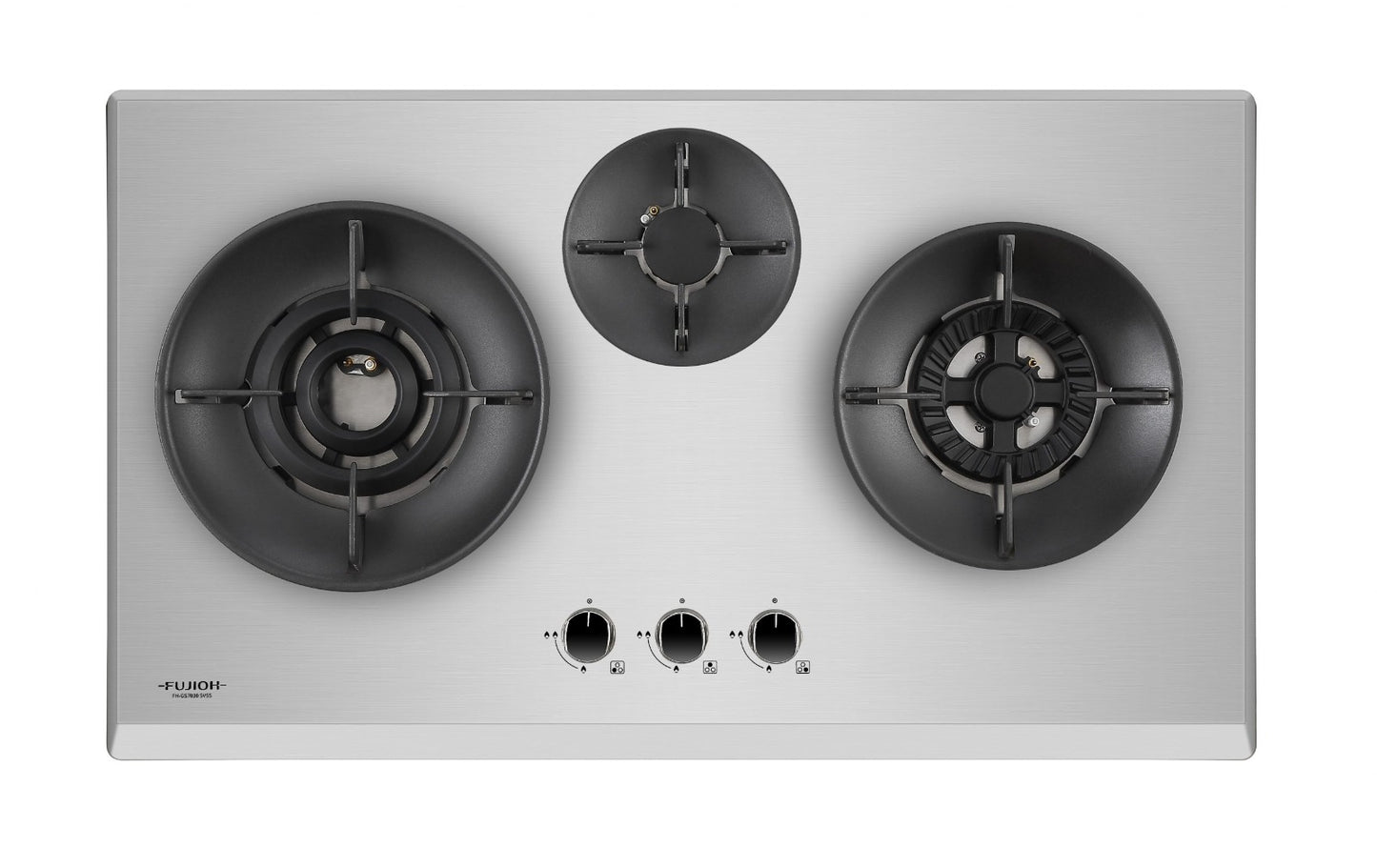 Fujioh FH-GS7030 SVSS 3 Burner Double Inner Flame Stainless Steel Gas Hob