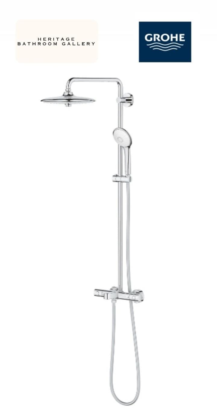 GROHE 26114002 Euphoria System 260 Shower System With Bath Thermostat For Wall Mounting