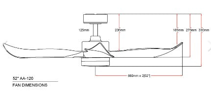 Aeroair AA120 Ceiling Fan