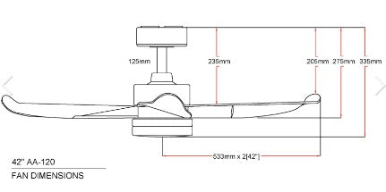 Aeroair AA120 Ceiling Fan