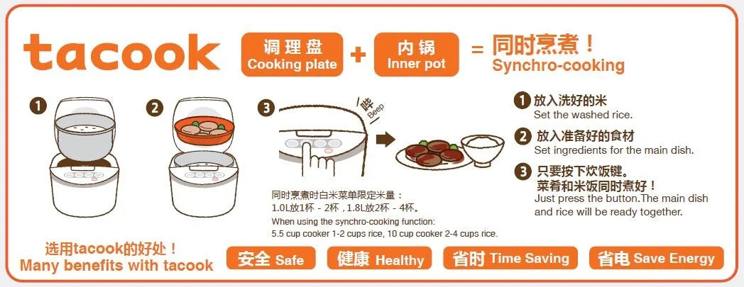 Tiger 1.0L Microcomputerized "tacook" Rice Cooker - JBV-S10S