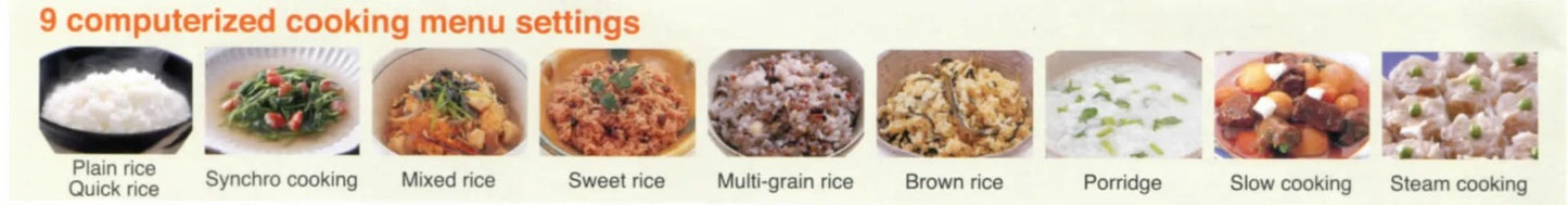 Tiger 1.0L Microcomputerized "tacook" Rice Cooker - JBV-S10S