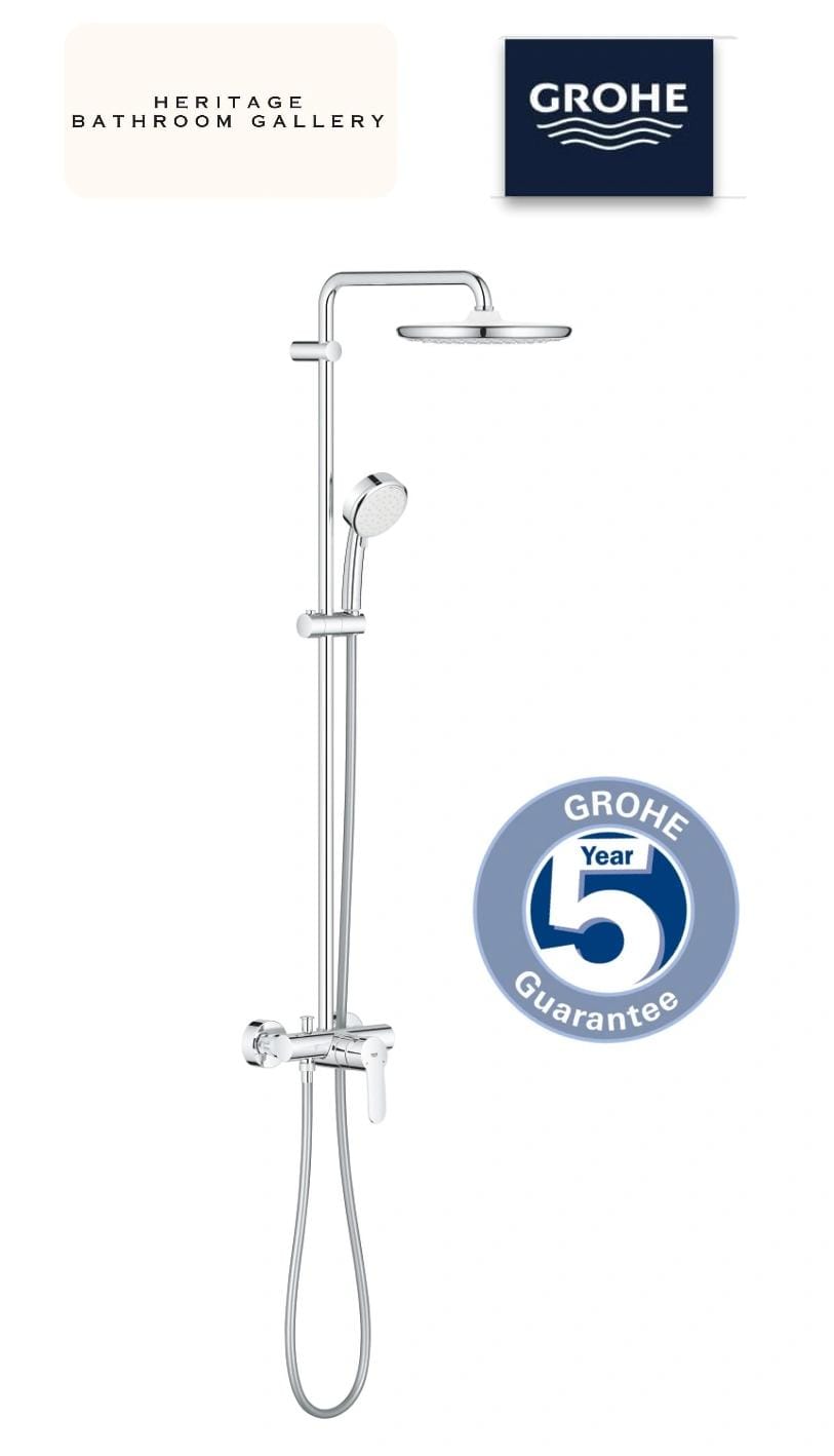 GROHE 26673001 Tempesta Cosmopolitan 250 Shower System with Single Lever Shower Mixer